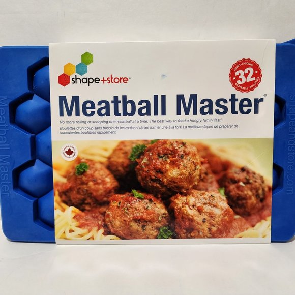 Shape + Store MM Meatball Master Blue Plastic 32 oz Blue - Picture 3 of 10